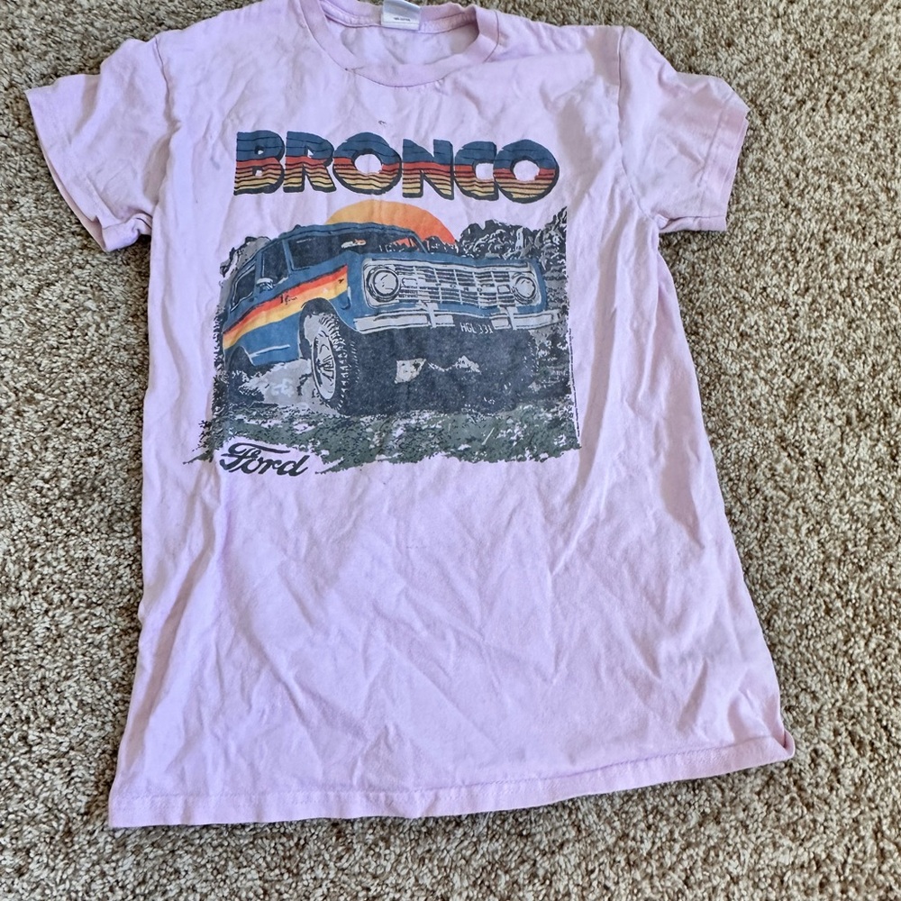 Ford Bronco Kids T-Shirt - Light Pink